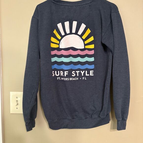 Trading Co Beach Outfitter Fort Myers Florida Pullover Crewneck Sweatshirt Small - Picture 7 of 8